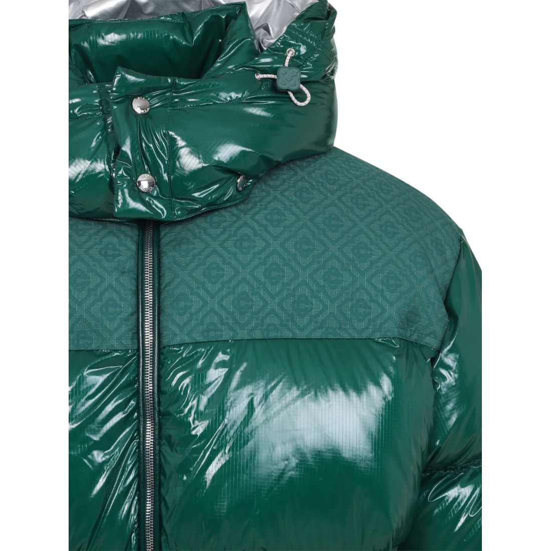 Veste matelassée 'High-Shine Patterned-Panel' pour Hommes