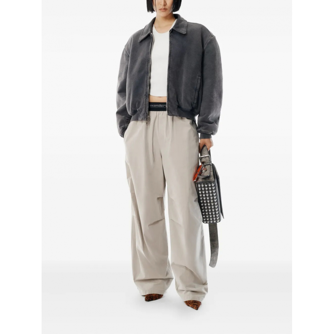 Pantalon 'Mid-Rise Logo' pour Femmes