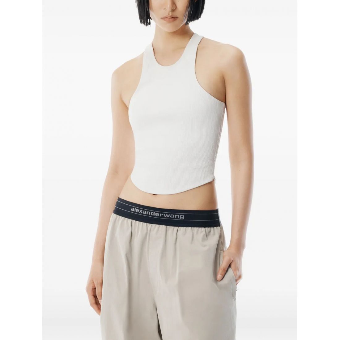 Pantalon 'Mid-Rise Logo' pour Femmes