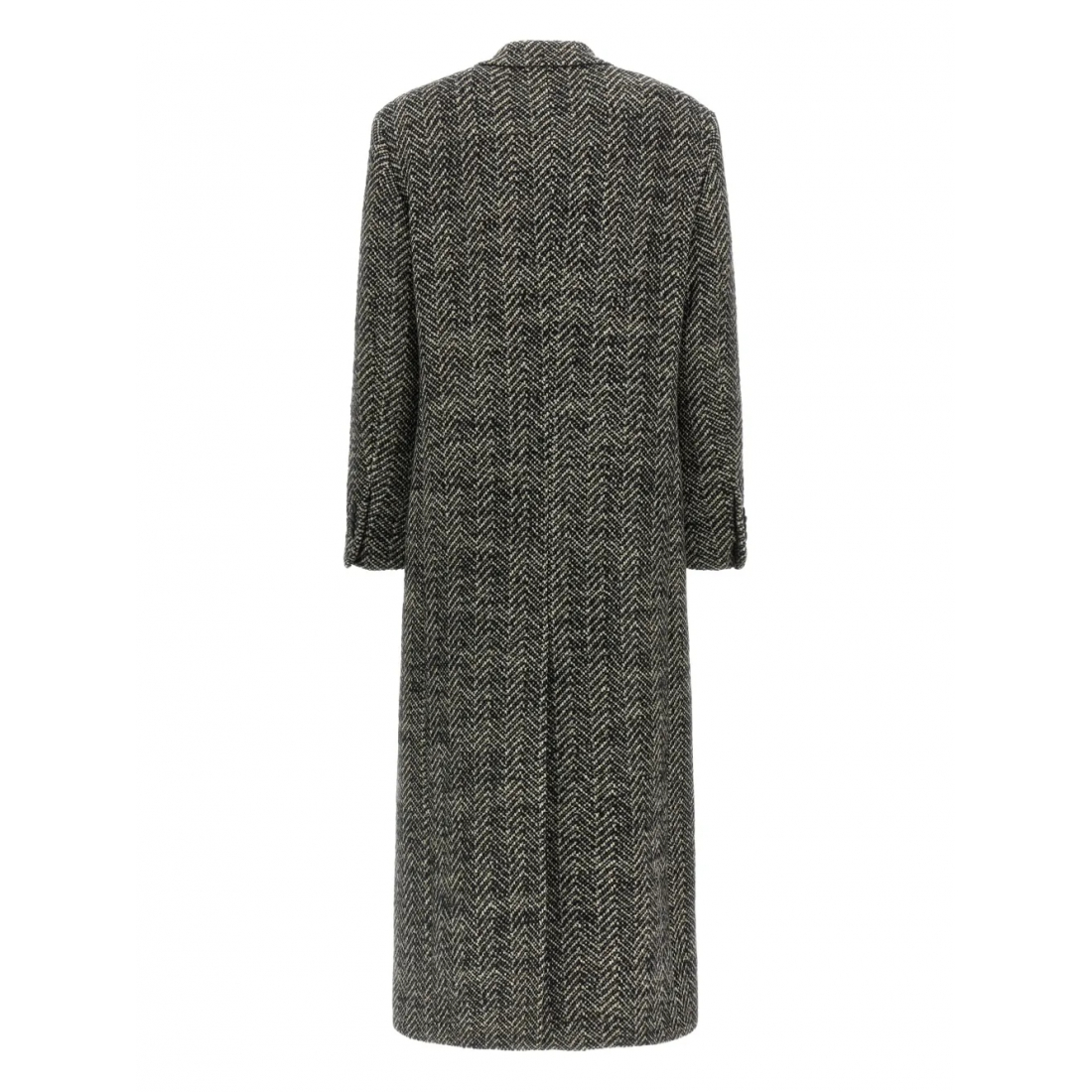 Manteau Maxi 'Herringbone Double-Breasted' pour Femmes