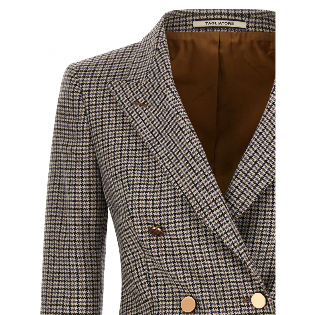 Blazer 'Double-Breasted Houndstooth' pour Femmes
