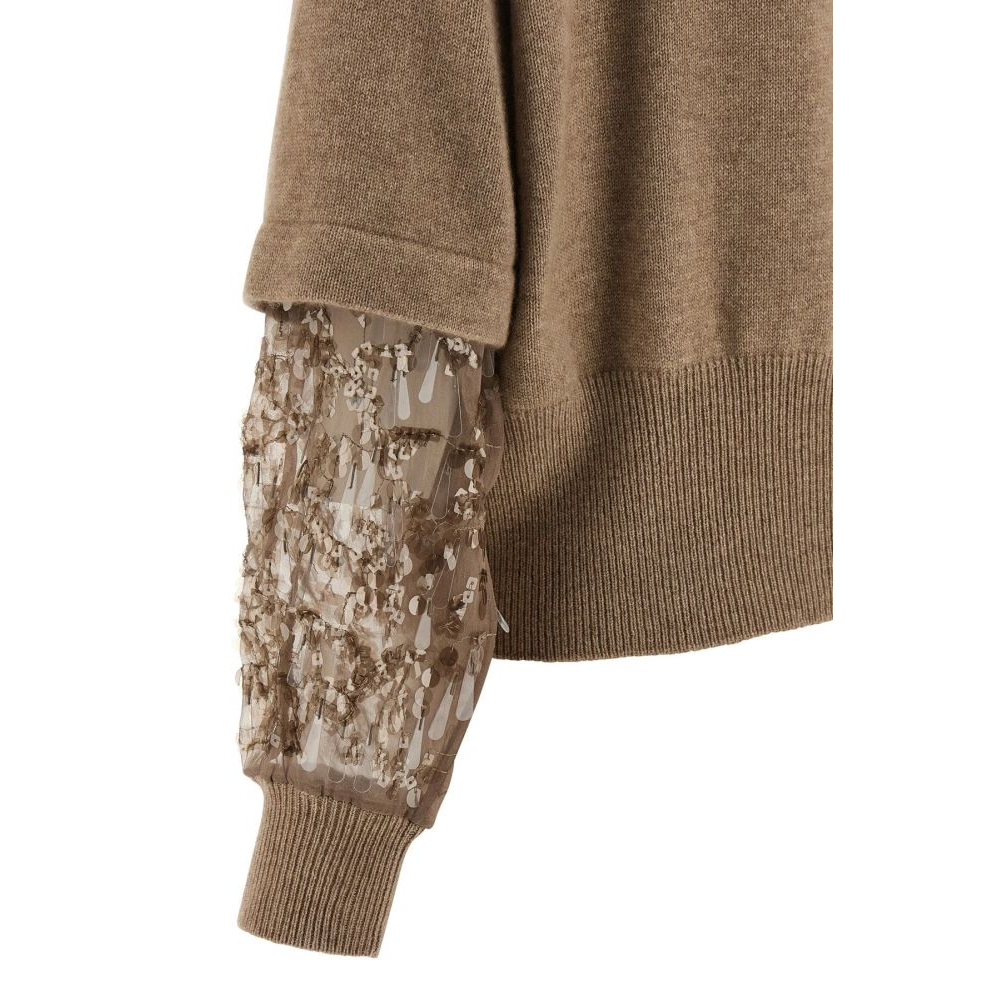 'Sequin Sleeve' Strickjacke für Damen