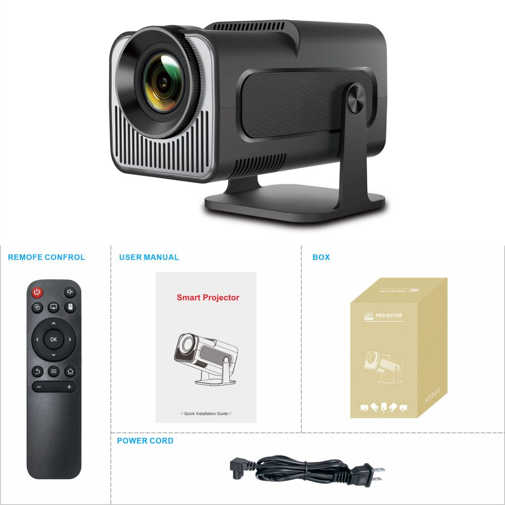 Full HD Home Cinema Projector - Wi-Fi - Compatible with iOS and Android - Black