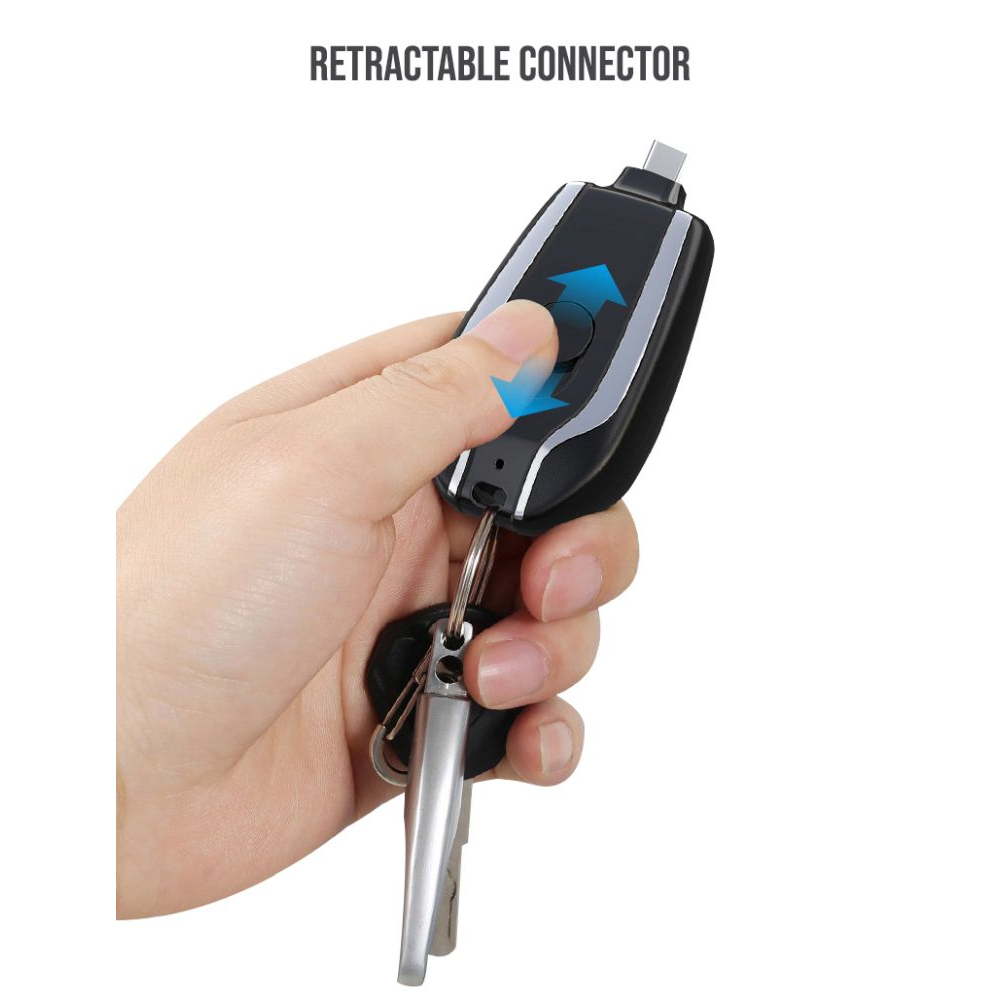 USB-C Keychain Battery – Black