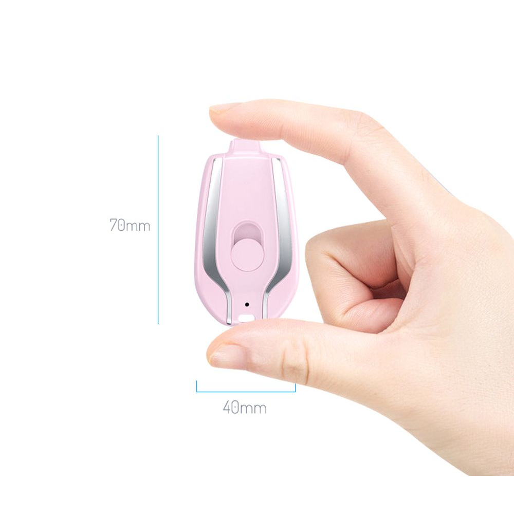 USB-C Keychain Battery – Pink