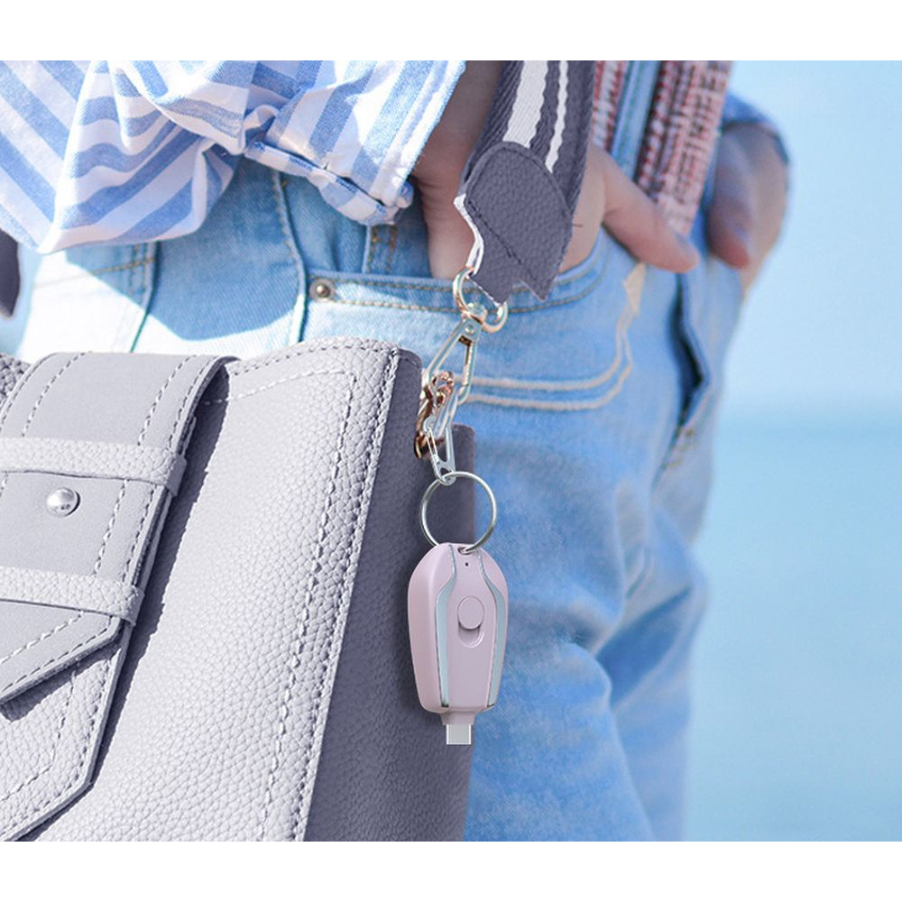 USB-C Keychain Battery – Pink