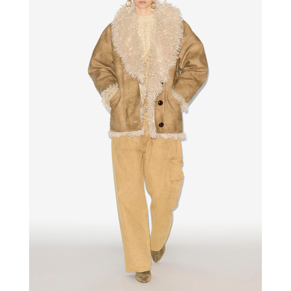 Manteau 'Clea Faux Shearling' pour Femmes
