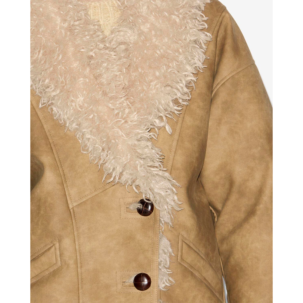 Manteau 'Clea Faux Shearling' pour Femmes
