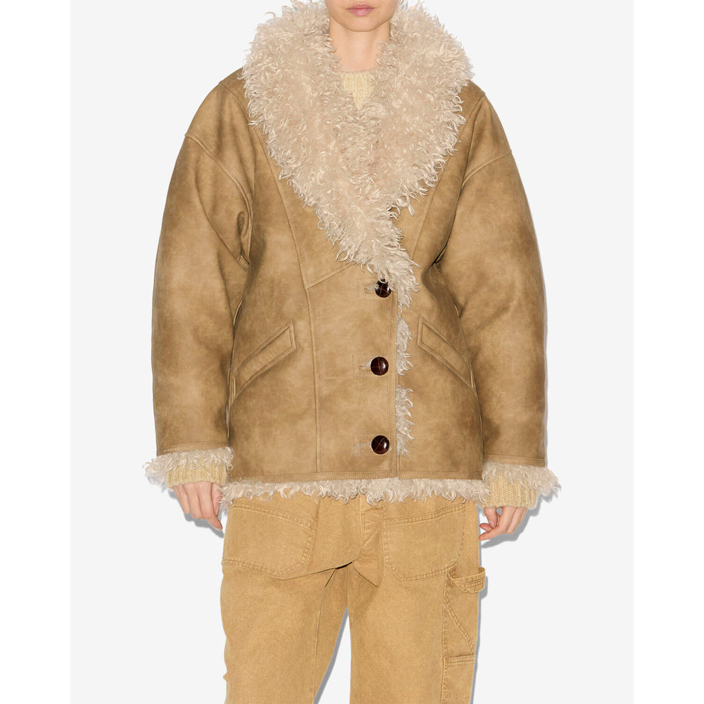 Manteau 'Clea Faux Shearling' pour Femmes