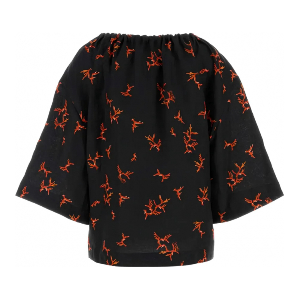 Blouse à manches 3/4 'Printed' pour Femmes