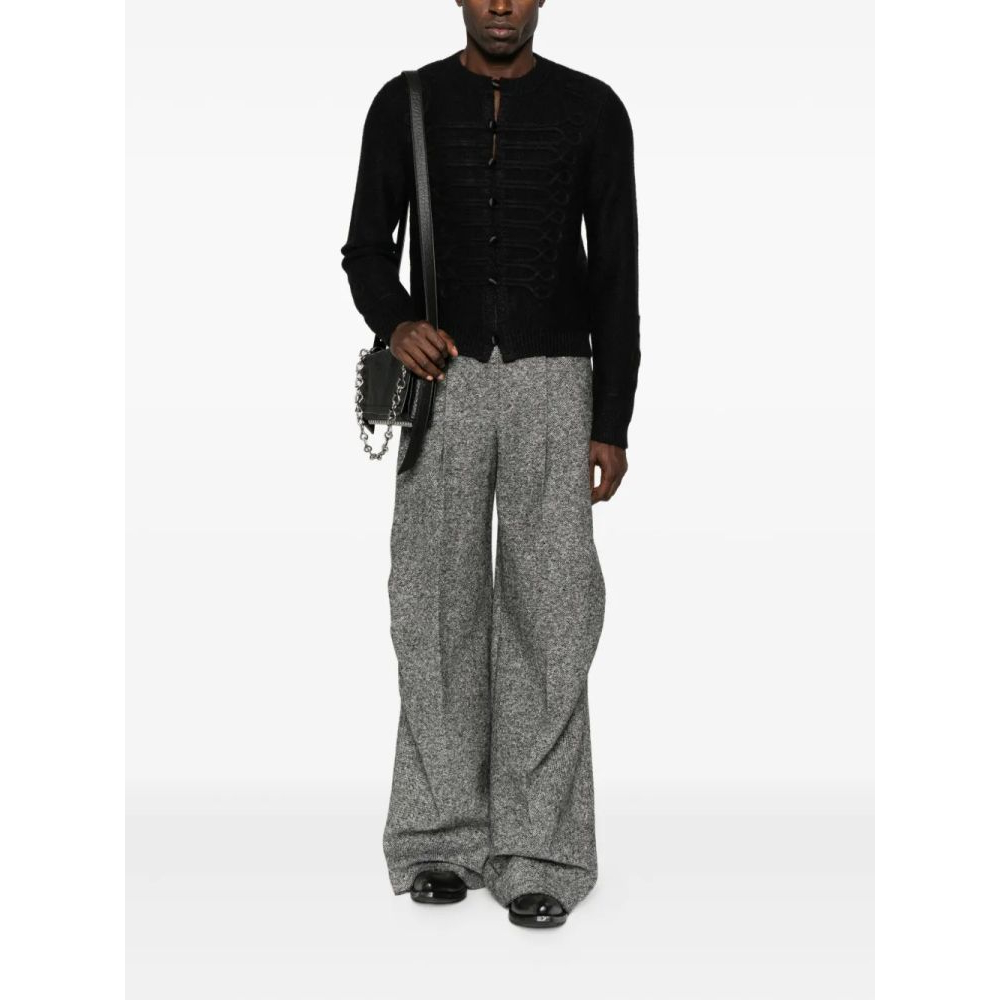 Cardigan 'Braided-Detail Button' pour Hommes