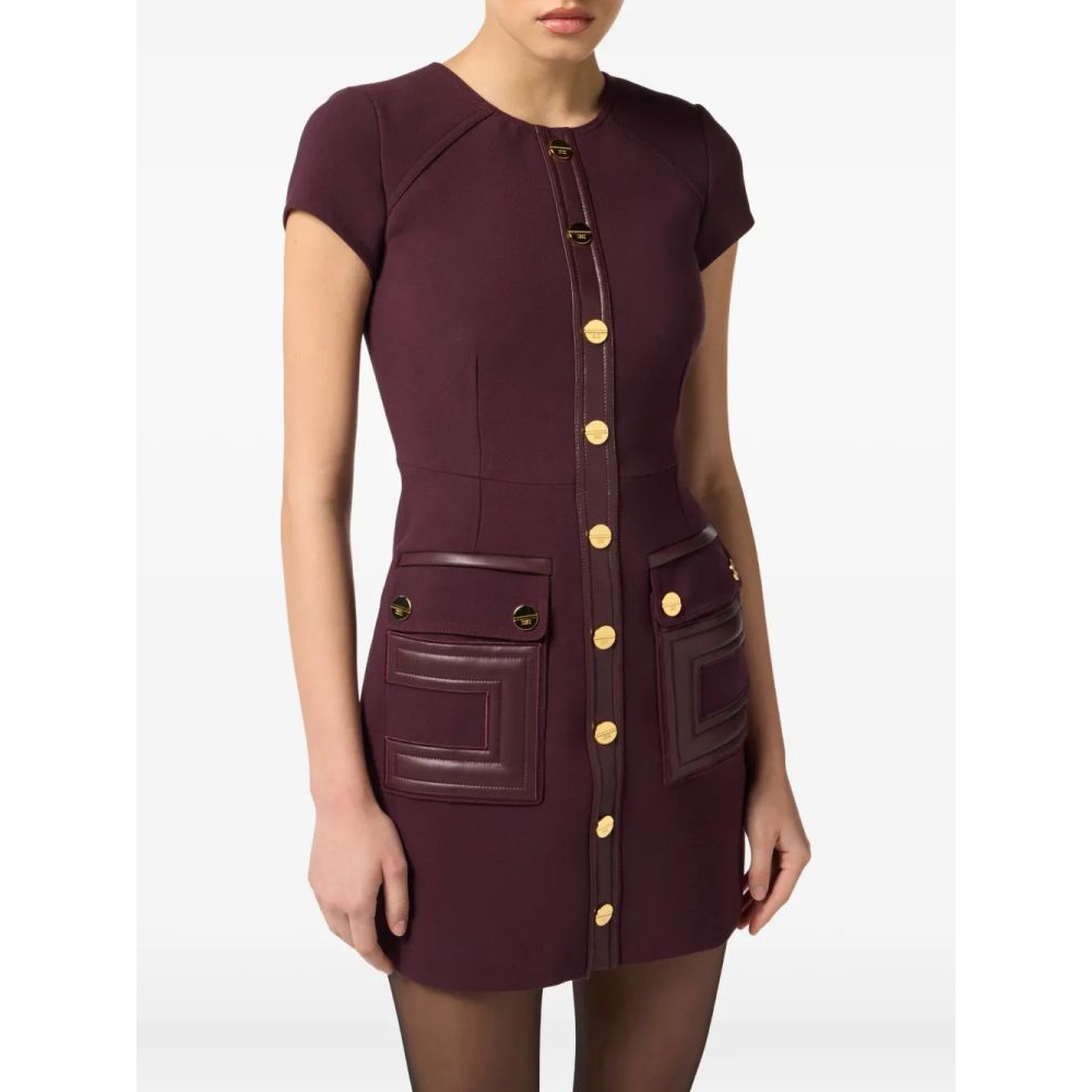 Women's 'Button-Detailed Pocket' Mini Dress