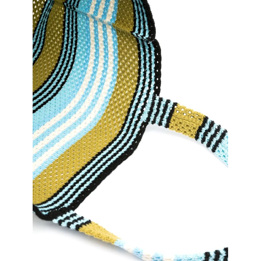 Women's 'Striped Crochet' Tote Bag