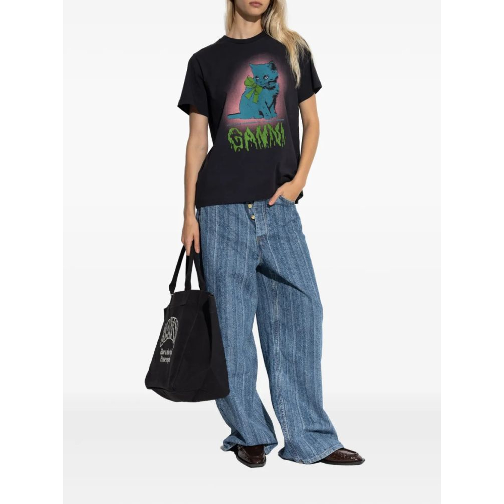 T-shirt 'Cat-Bow' pour Femmes