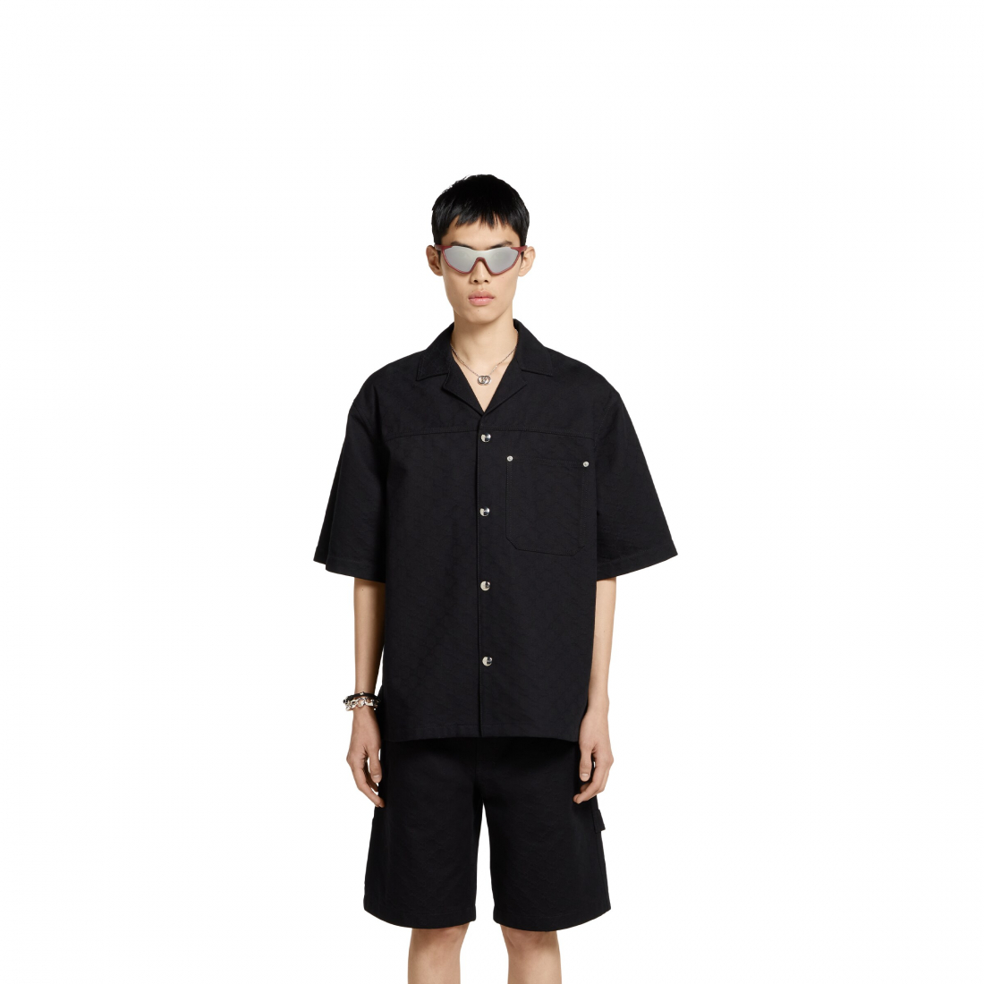 Chemise à manches courtes 'GG Jacquard' pour Hommes