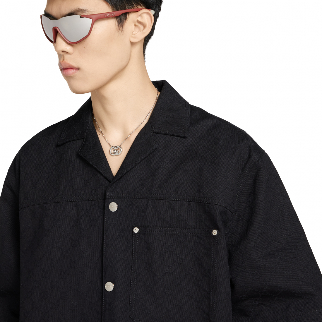 Chemise à manches courtes 'GG Jacquard' pour Hommes