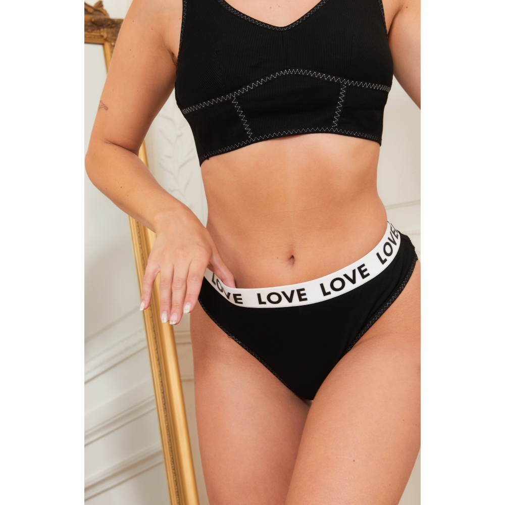 Soutien-gorge non rembourré+Sring 'Jade' pour Femmes - 2 Pièces