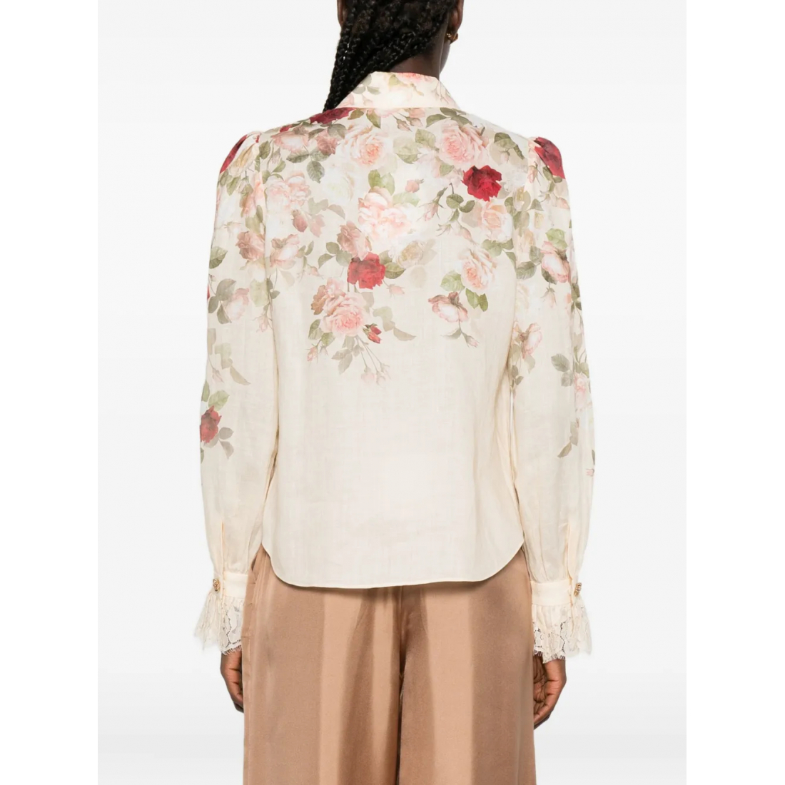 Women's 'Floral Lace-Trimmed' Shirt