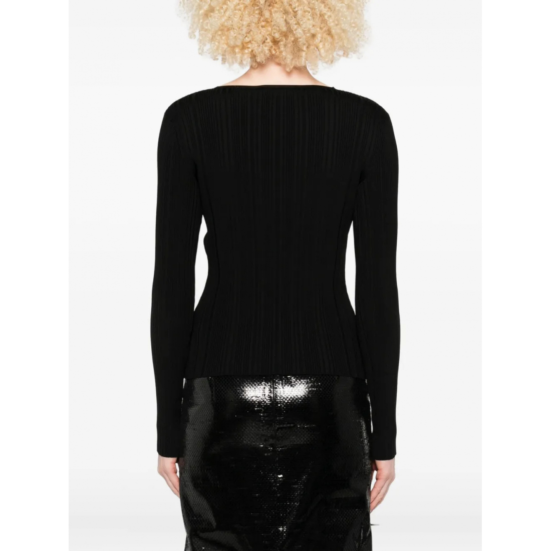 Women's 'Lace-Trimmed Ribbed' Long Sleeve top