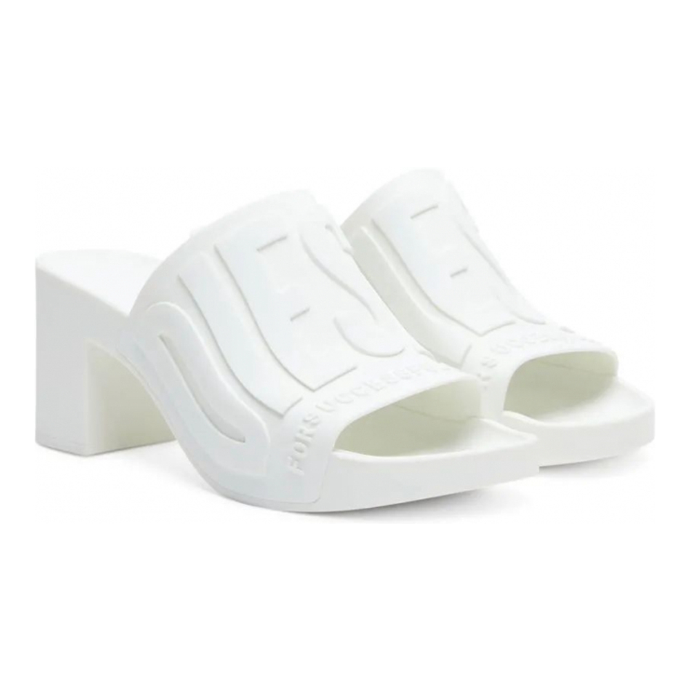 Women's 'Sa-Pamela H Logo-Embossed' Slides