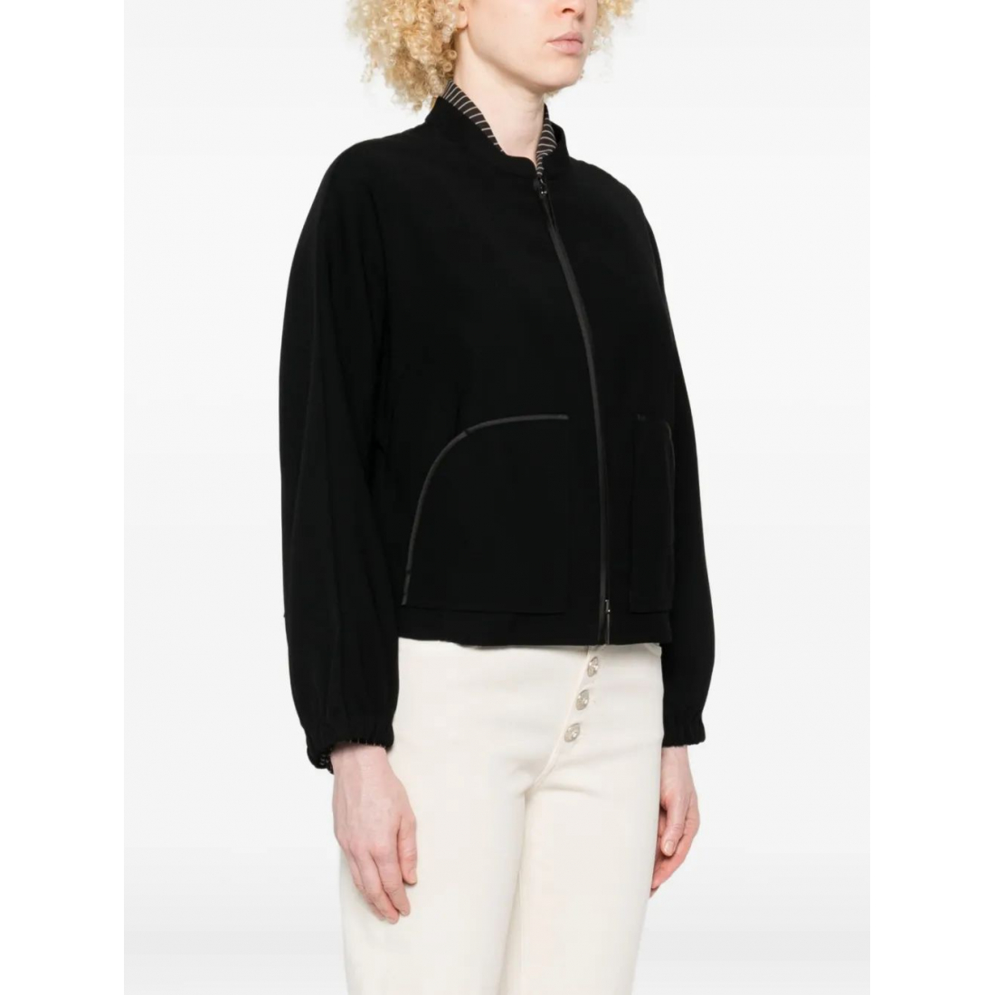 Veste 'Embroidered-Logo' pour Femmes