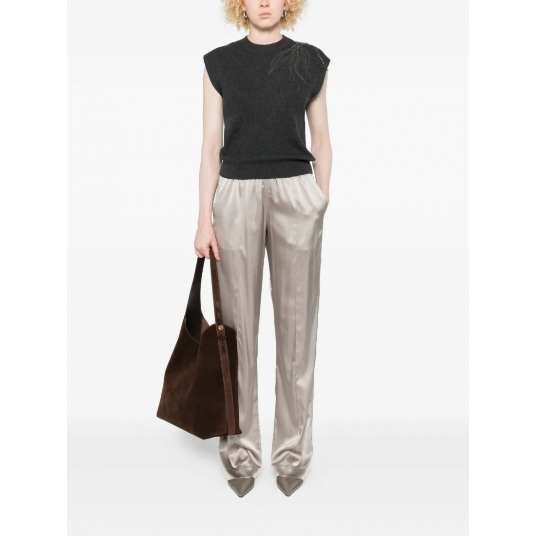 Gilet 'Embellished Knitted' pour Femmes