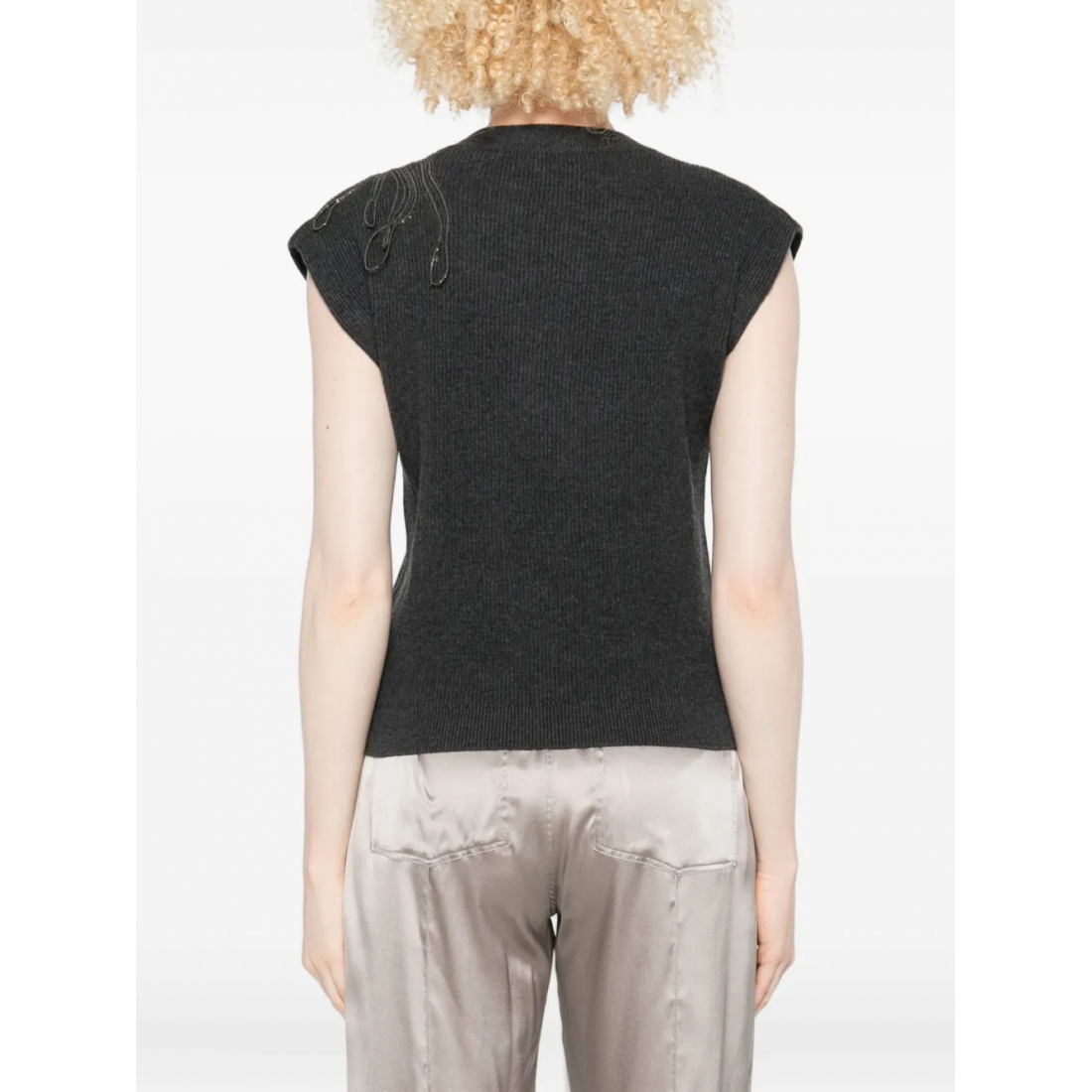 Gilet 'Embellished Knitted' pour Femmes