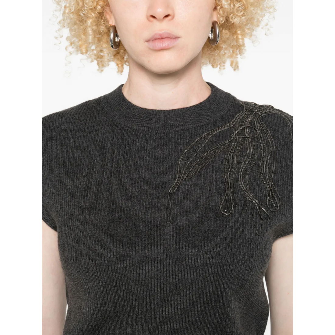 Gilet 'Embellished Knitted' pour Femmes