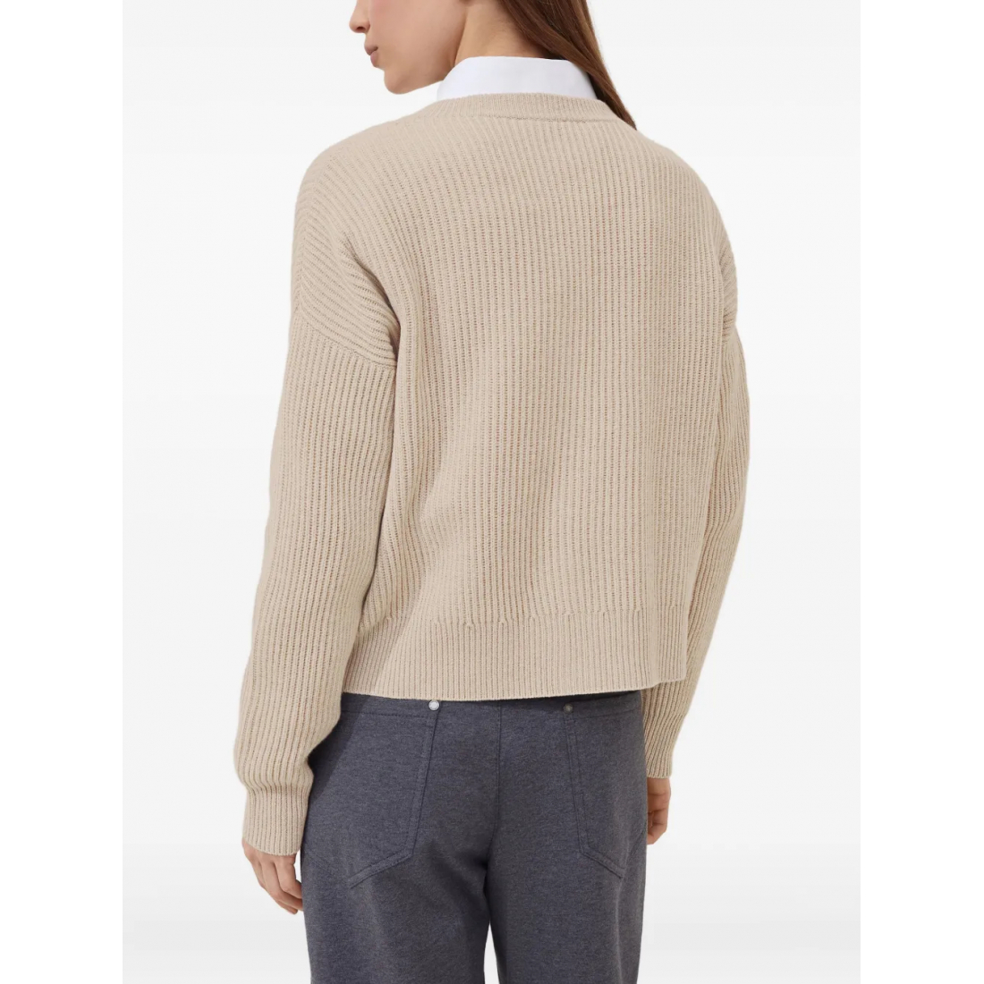 Women's 'English Ribbed-Knit Button-Up' Cardigan