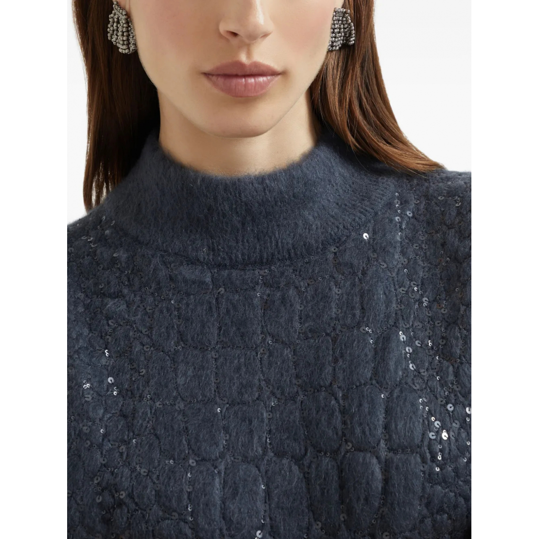 Women's 'Croc-Motif Sequin' Midi Dress