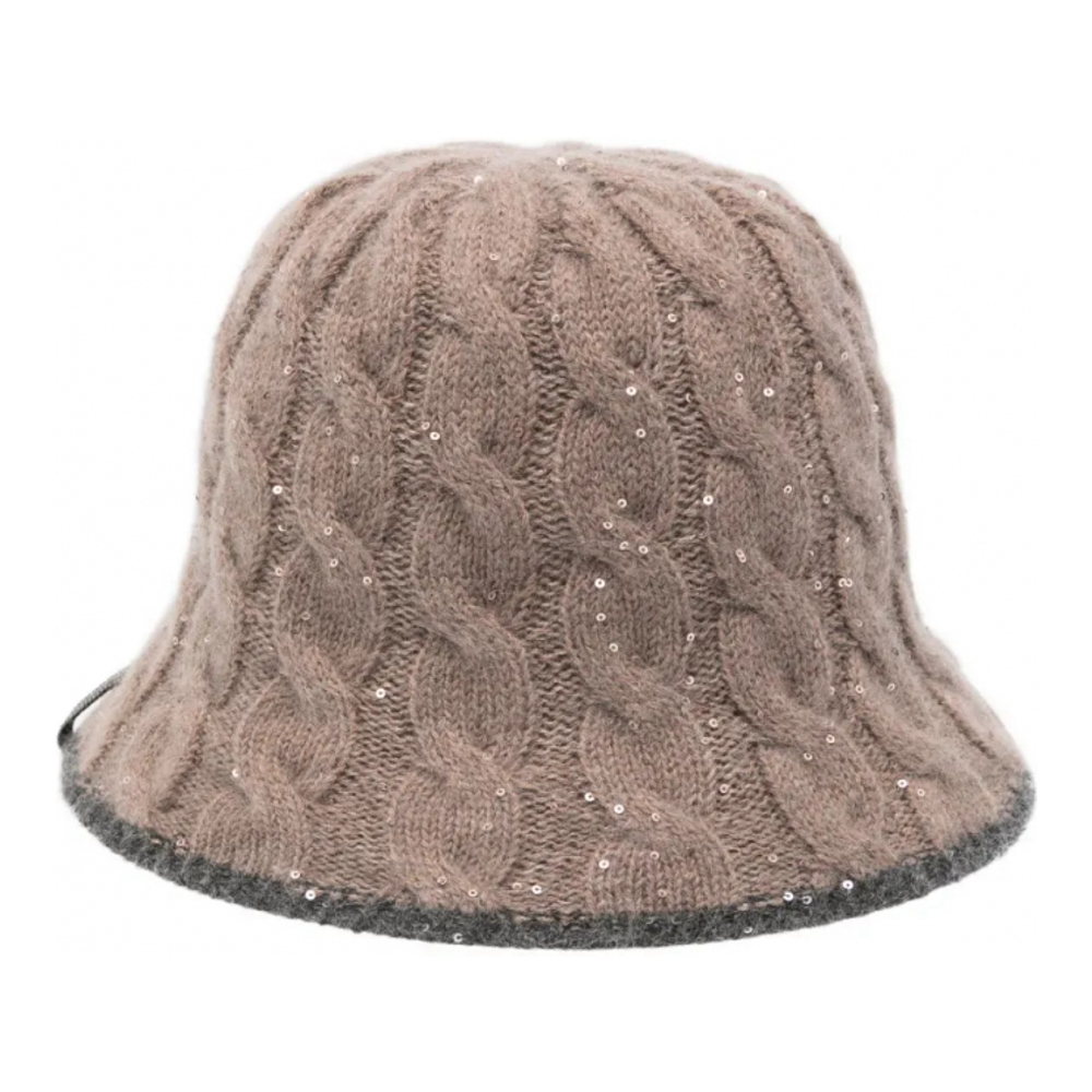 Chapeau 'Cable-Knit Sequin' pour Femmes