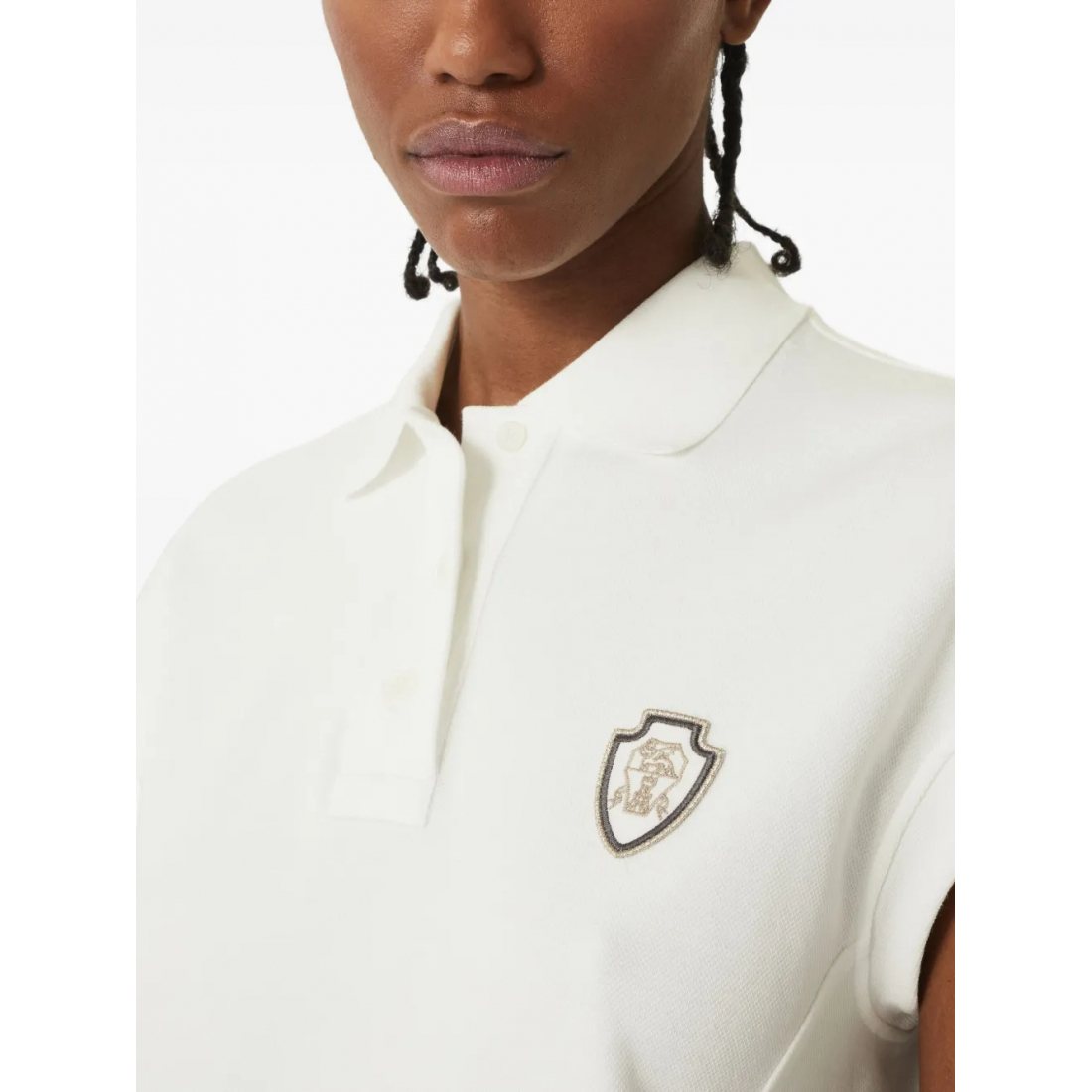 Polo 'Logo-Patch' pour Femmes
