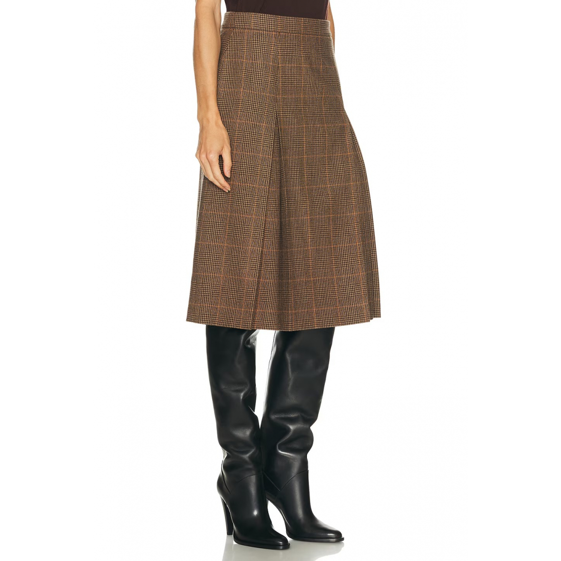 Women's 'Prince Of  Wale' Midi Skirt