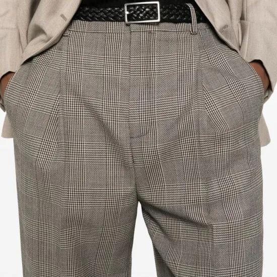 Pantalon 'High-Waisted Prince Of Wales' pour Hommes