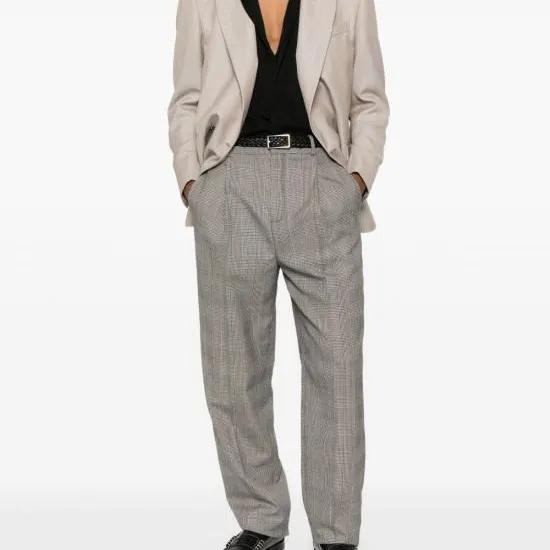 Pantalon 'High-Waisted Prince Of Wales' pour Hommes