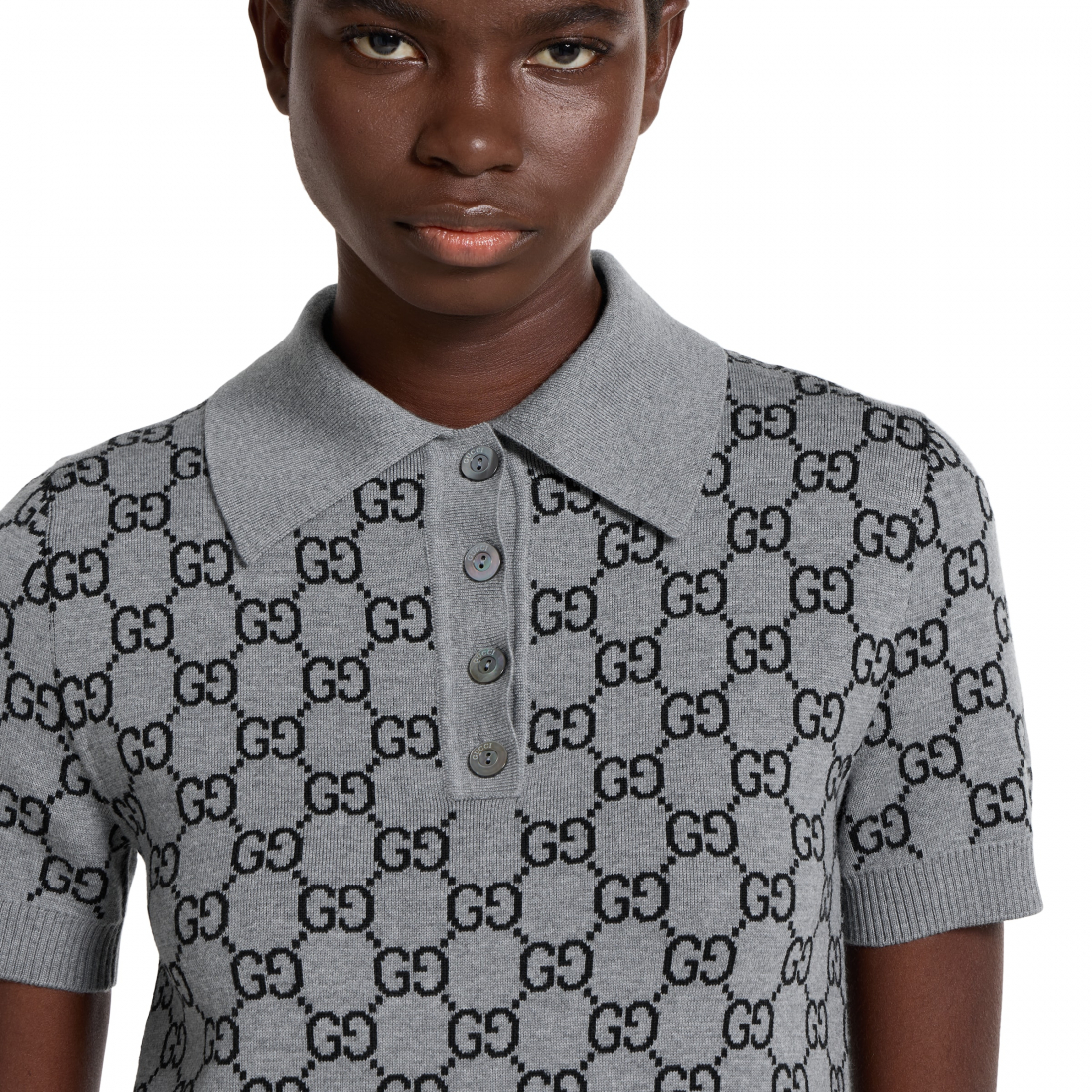 Women's 'Allover GG Patterned' Polo Dress