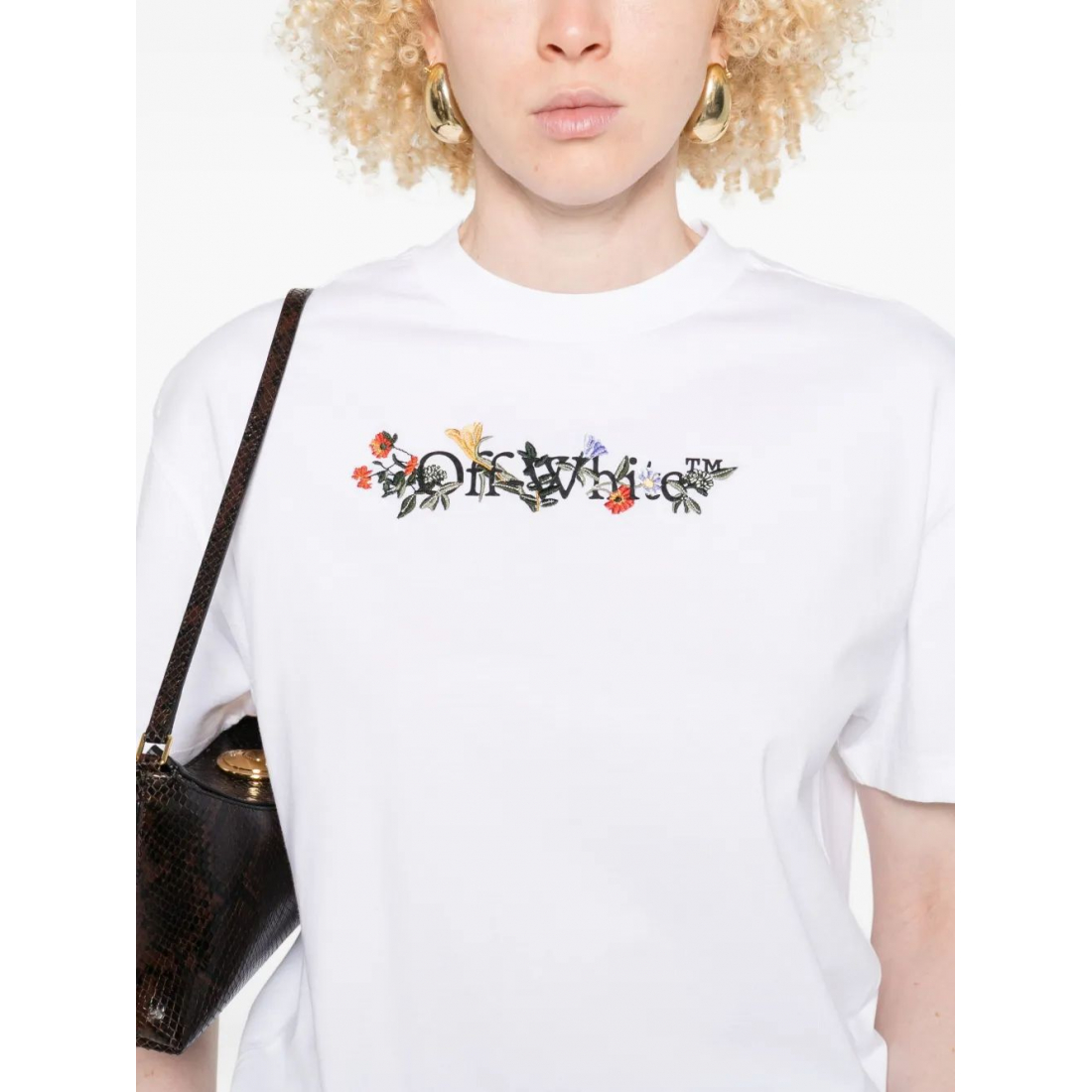 T-shirt 'Floral-Logo' pour Femmes