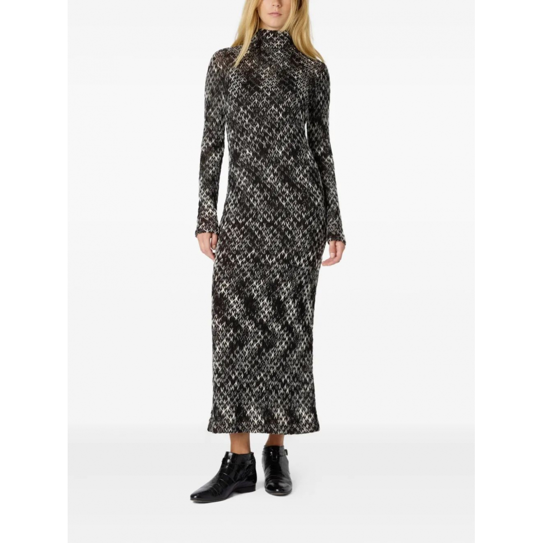 Robe Midi 'Patterned' pour Femmes