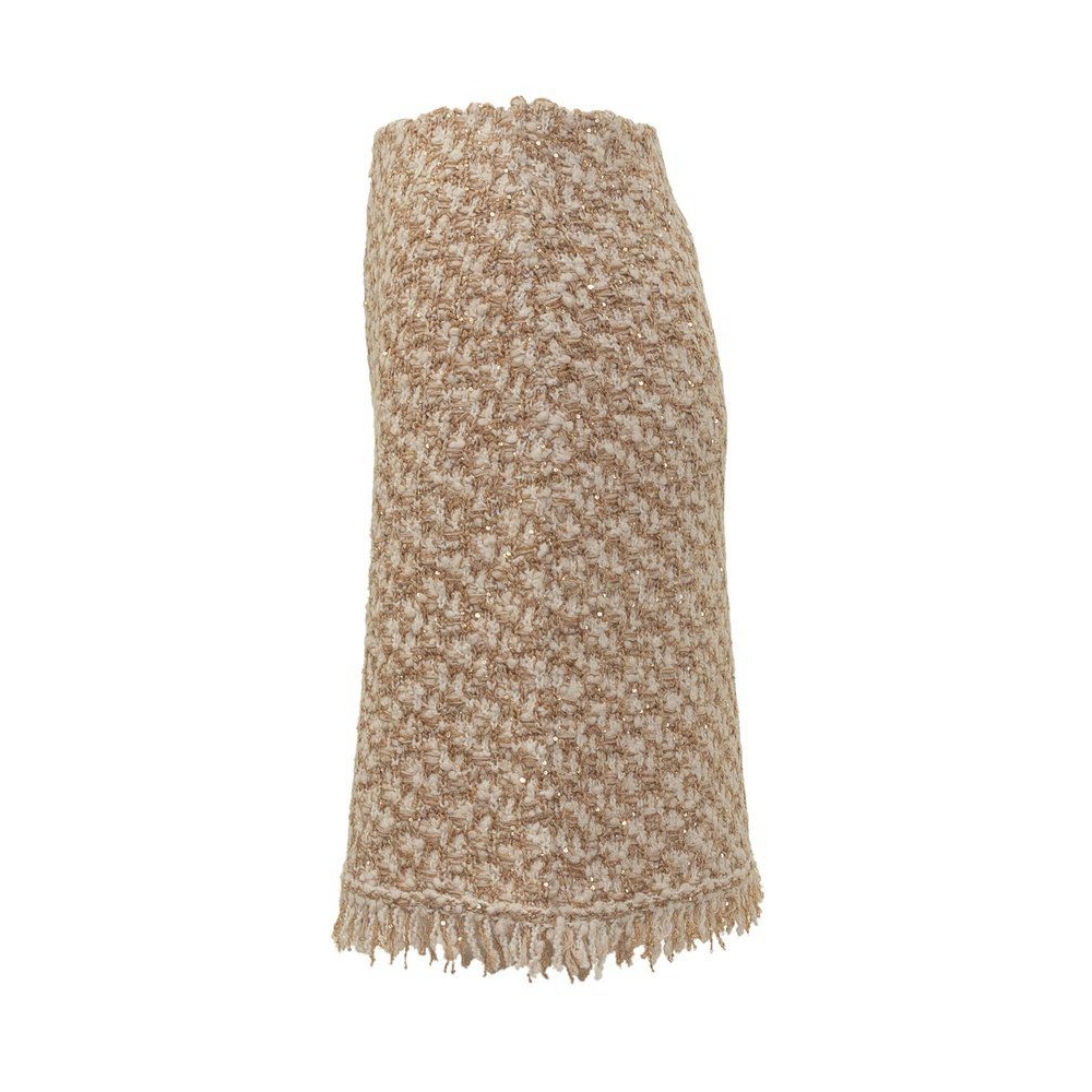 Women's 'Fringed A-Line' Mini Skirt