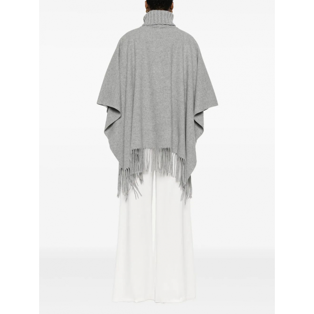 Poncho 'Turtleneck Fringe' pour Femmes