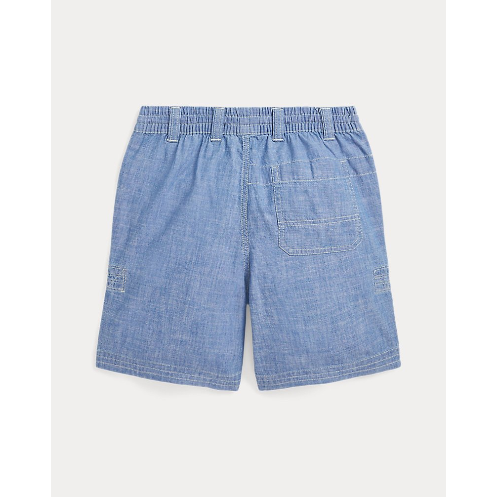 'Indigo Chambray Drawstring Short' pour Garçons