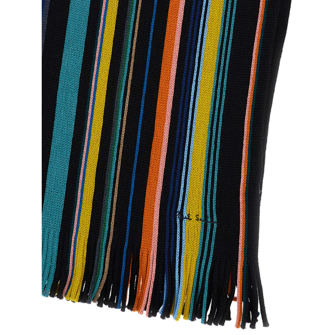 Écharpe en laine 'Striped Fringed' pour Hommes