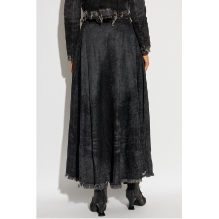 Jupe à lignes A 'Frayed-Hem' pour Femmes