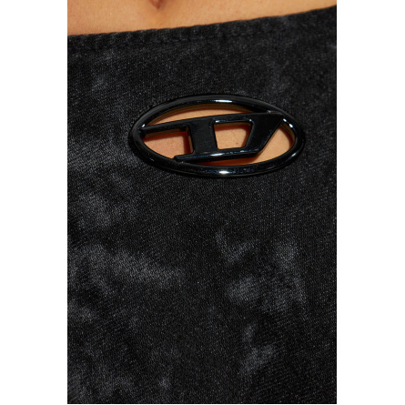 Jupe à lignes A 'Frayed-Hem' pour Femmes