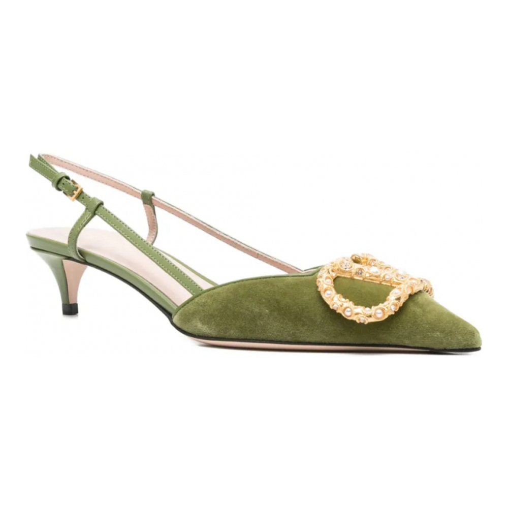 Escarpins à bride 'Embellished Button' pour Femmes