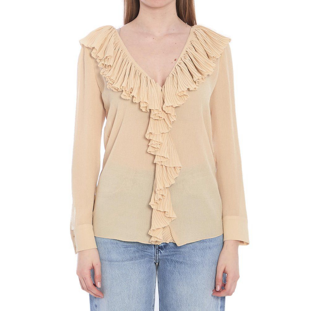 Blouse à manches longues 'Ruffled' pour Femmes