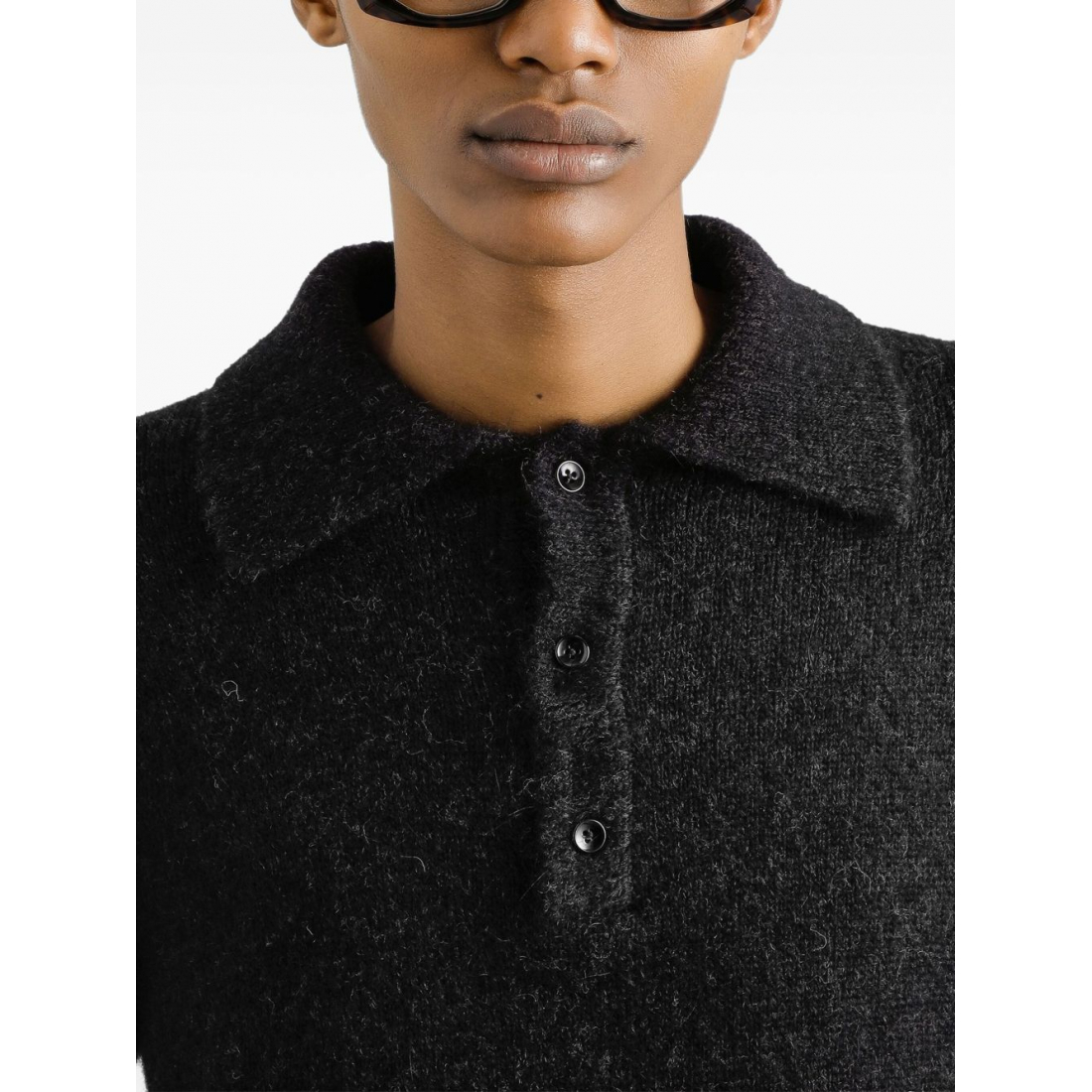 Polo manches longues 'Buttoned' pour Hommes