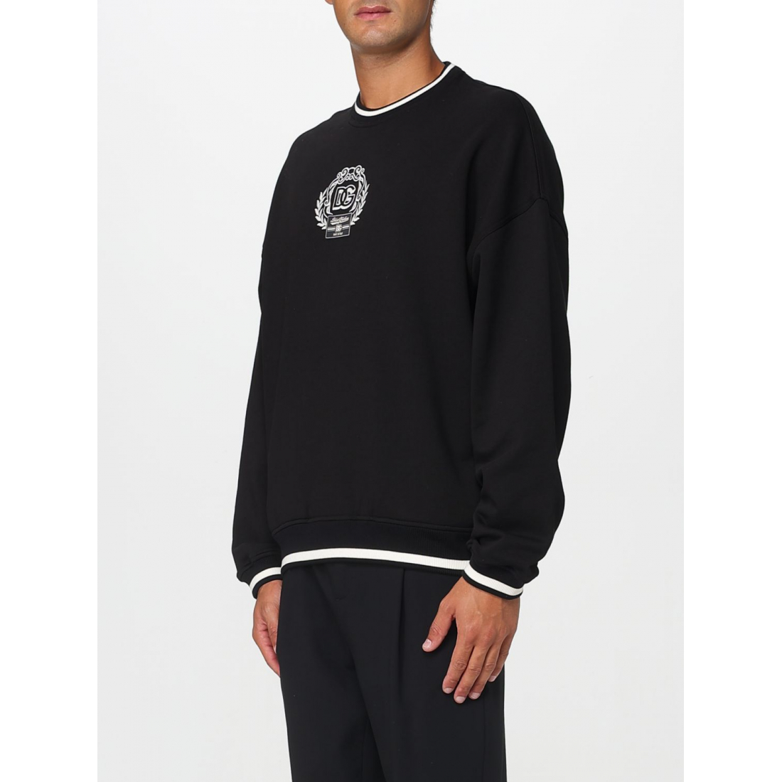 Pull 'Logo-Detail Ribbed-Knit' pour Hommes