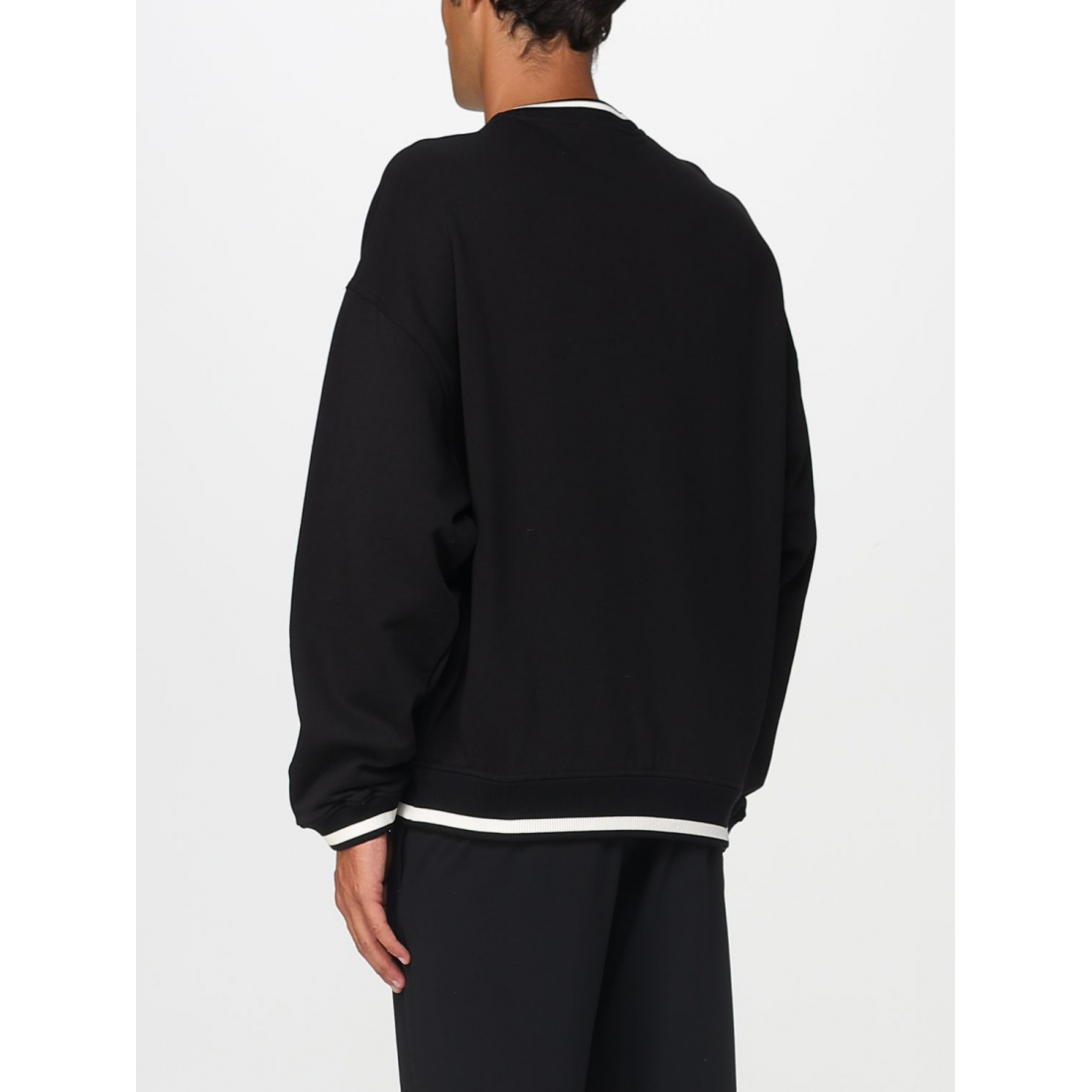 Pull 'Logo-Detail Ribbed-Knit' pour Hommes