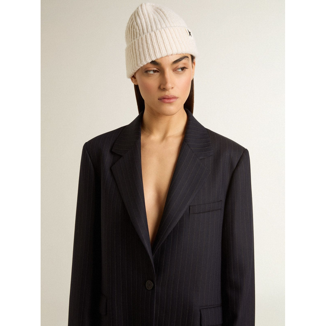Blazer 'Pinstripe Single-Breasted' pour Femmes